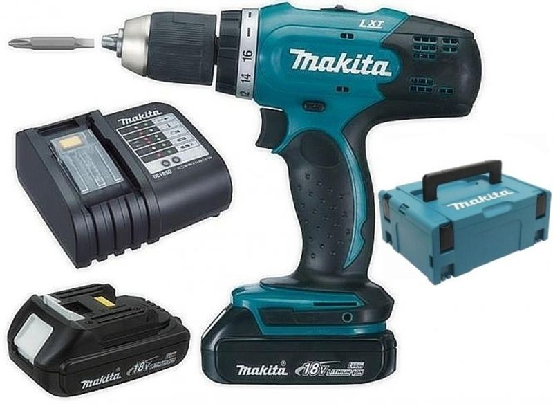 MAKITA Aku vrtací šroubovák Li-ion 18V/1,5Ah, sytainer DDF453SYJ MAKITA Aku vrtací šroubovák Li-ion 18V/1,5Ah, sytainer DDF453SYJ