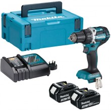 MAKITA DDF484RFJ Aku bezuhlíkový šroubovák 54/30Nm (2x3,0 Ah/18V) Makpac