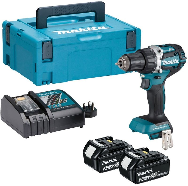 MAKITA DDF484RFJ Aku bezuhlíkový šroubovák 54/30Nm (2x3,0 Ah/18V) Makpac