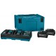 MAKITA 1911D8-0 Sada Li-ion XGT 40V 2xBL4040F+DC40RB+Makpac
