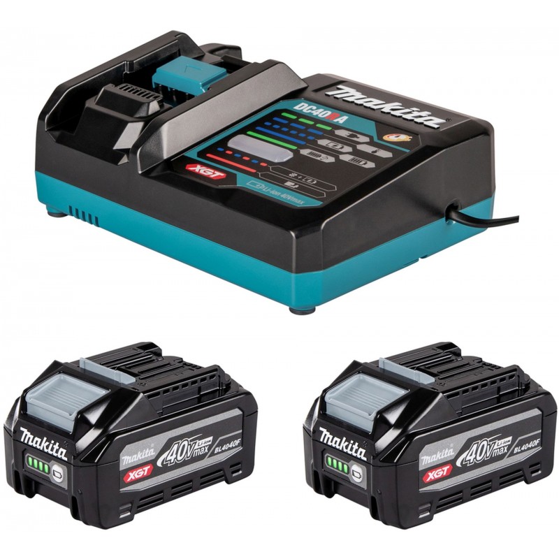 MAKITA sada Li-ion XGT 40V 2xBL4040F+DC40RA 1916Y1-1