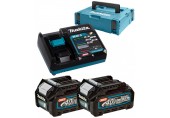 MAKITA 191V07-0 Sada Li-ion XGT 40V 2xBL4020+1xDC40RA+Makpac