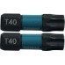 MAKITA B-63703 Torzní bit 1/4" Impact Black T40, 25mm 2 ks