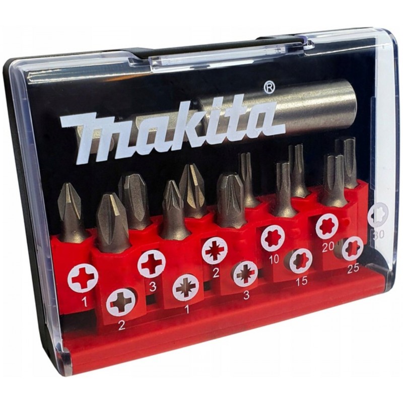 MAKITA D-31083-12 Sada bitů 1/4" 12 ks v plastové krabičce, 12 bal