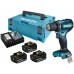 MAKITA DDF485RF3J Aku bezuhlíkový šroubovák Li-ion LXT, 3x 18V/3,0 Ah, Makpac