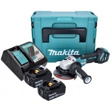 MAKITA DGA515RTJ Aku úhlová bruska 125mm Li-ion (18V/2x 5,0 Ah) Makpac