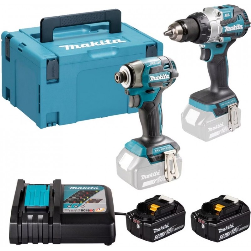 MAKITA DLX2528TJ Sada aku nářadí 18V DDF492 + DTW300 + (2x5,0Ah) + Makpac