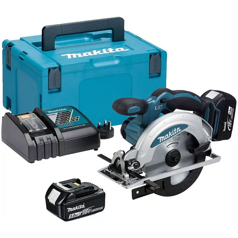 MAKITA DSS610RTJ Aku okružní pila 165mm Li-ion LXT 18V/5,0 Ah, Makpac