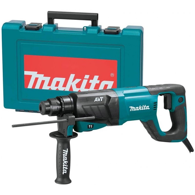 MAKITA HR2641 Kombinované kladivo s AVT SDS-Plus (800 W / 2,4 J) v kufru MAKITA HR2641 Kombinované kladivo s AVT SDS-Plus (800 W / 2,4 J) v kufru
