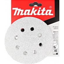 MAKITA P-33342 Brusný papír 125mm, K40, 10 ks BO5010/12/20/21