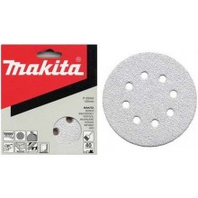 MAKITA P-33386 Brusný papír suchý zip 125mm 8 děr K120 10ks