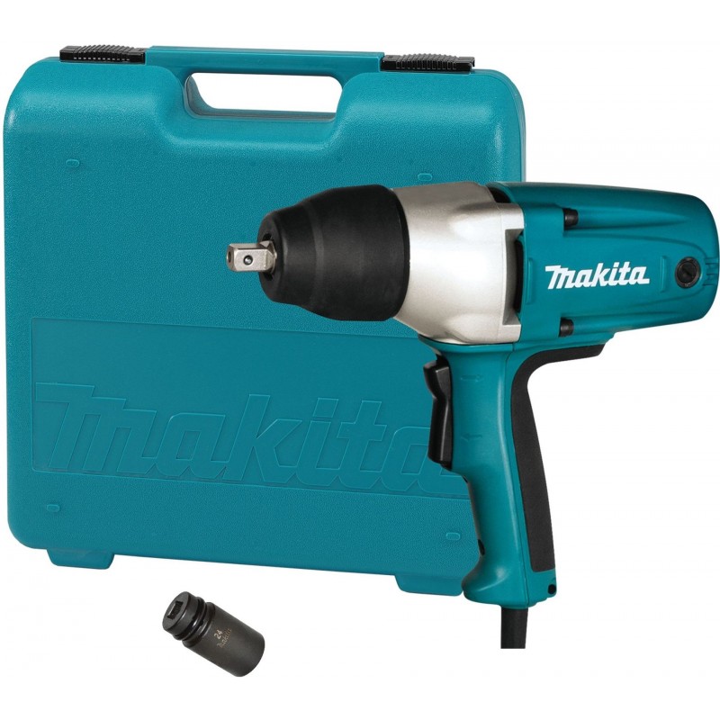 MAKITA TW0350J Rázový utahovák s příslušenstvím 350Nm, 400W + Makpac MAKITA TW0350J Rázový utahovák s příslušenstvím 350Nm, 400W + Makpac