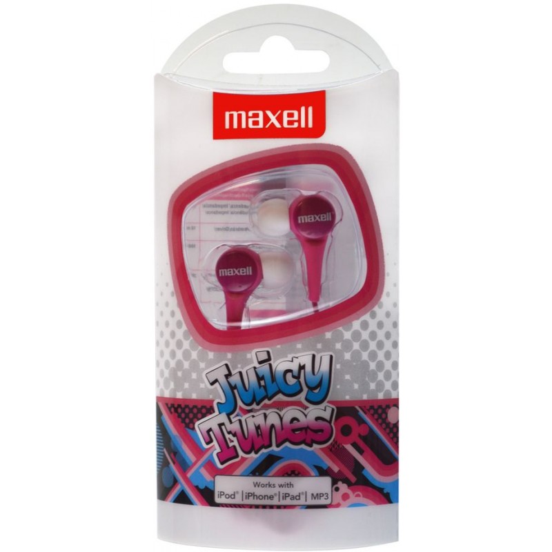 MAXELL 303596 JUICY TUNES PINK Sluchátka 35043580 MAXELL 303596 JUICY TUNES PINK Sluchátka 35043580