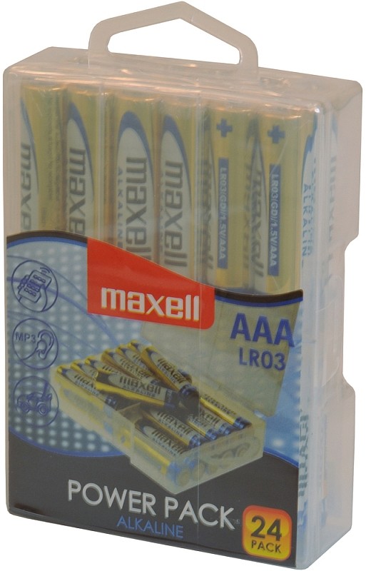 MAXELL Alkalické tužkové baterie LR03 24 BP POWER PACK 35041990 MAXELL Alkalické tužkové baterie LR03 24 BP POWER PACK 35041990