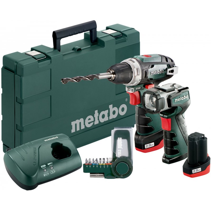 METABO POWERMAXX BS BASIC SET Akumulátorový šroubovák 10.8V 2x2Ah Li-Ion 600080530 METABO POWERMAXX BS BASIC SET Akumulátorový šroubovák 10.8V 2x2Ah Li-Ion 600080530