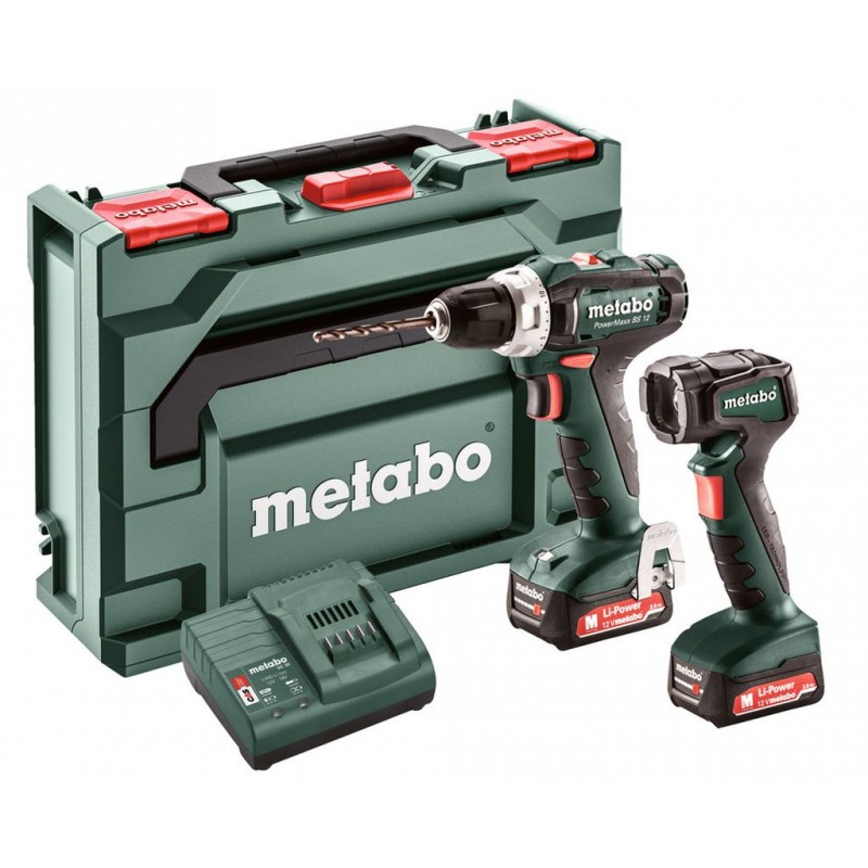 Metabo 601036900 SET POWERMAXX BS 12 Akumulátorový vrtací šroubovák, MetaBOX 118 Metabo 601036900 SET POWERMAXX BS 12 Akumulátorový vrtací šroubovák, MetaBOX 118