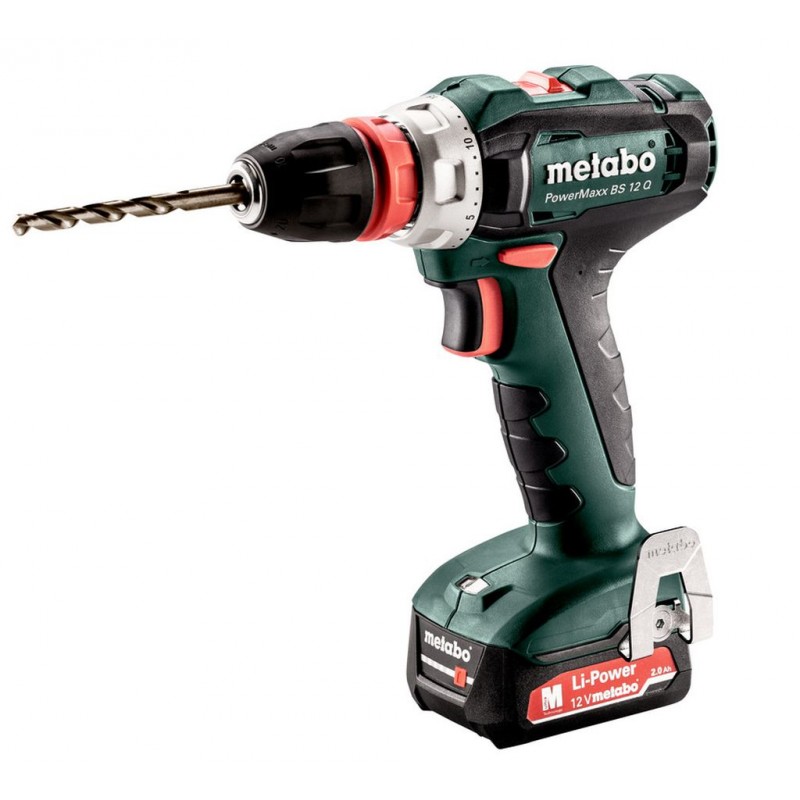 Metabo 601037500 PowerMaxx BS 12 Q Aku vrtací šroubovák 2X2.0 Ah, MetaBOX Metabo 601037500 PowerMaxx BS 12 Q Aku vrtací šroubovák 2X2.0 Ah, MetaBOX