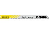 Metabo „Basic wood" 5 u- Plátků pro přímočaré pily na dřevo 74/3,0 mm 623945000