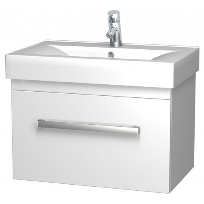 INTEDOOR MONA spodní koupelnová skříňka závěsná 70 cm s keramickým umyvadlem ořech MO 70 55 INTEDOOR MONA spodní koupelnová skříňka závěsná 70 cm s keramickým umyvadlem ořech MO 70 55