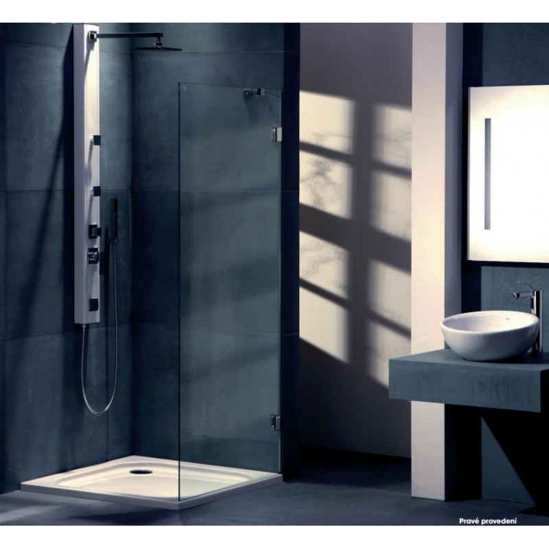 TEIKO NBS 75 L sprchová boční stěna levá, čiré sklo V333075L52T80003