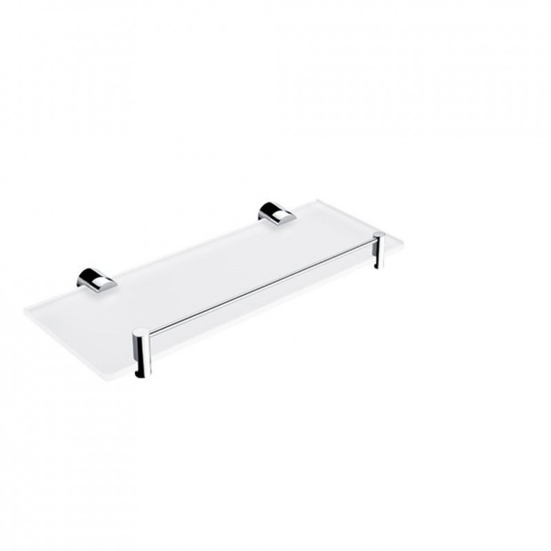 NIMCO BORMO police s ohrádkou 60 cm matované sklo/chrom BR11091BX-60-26