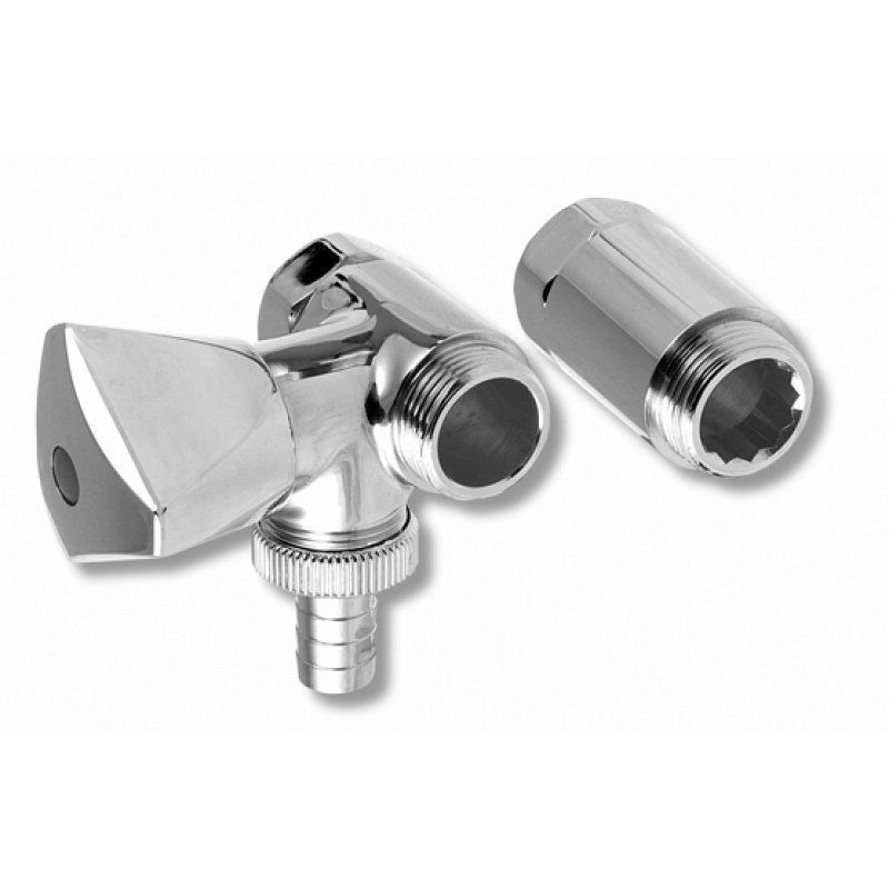 NOVASERVIS připojovací ventil na pračku za baterii, levý, 3/4", chrom SC1726 NOVASERVIS připojovací ventil na pračku za baterii, levý, 3/4", chrom SC1726