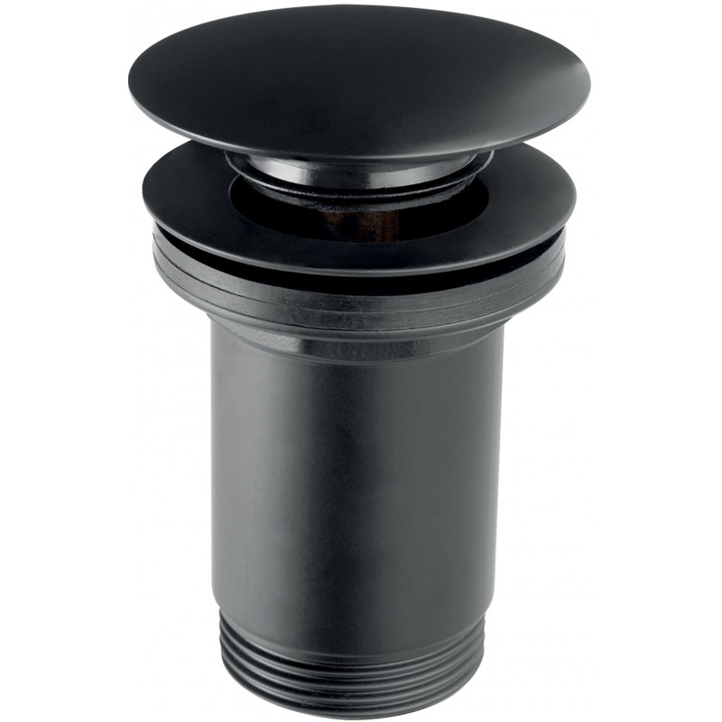 NOVASERVIS Uzávěr výpusti Click-Clack pro umyvadlo bez přepadu, černý S285B-BL-B NOVASERVIS Uzávěr výpusti Click-Clack pro umyvadlo bez přepadu, černý S285B-BL-B