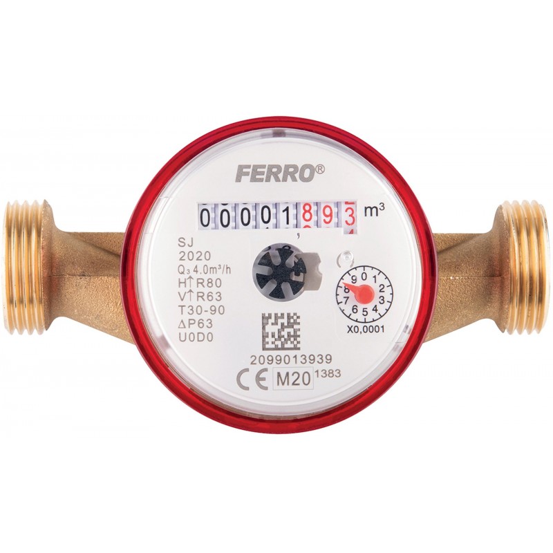 NOVASERVIS Vodoměr jednovtokový suchoběžný do 30°C 3/4" SJ20AFPLUS NOVASERVIS Vodoměr jednovtokový suchoběžný do 30°C 3/4" SJ20AFPLUS