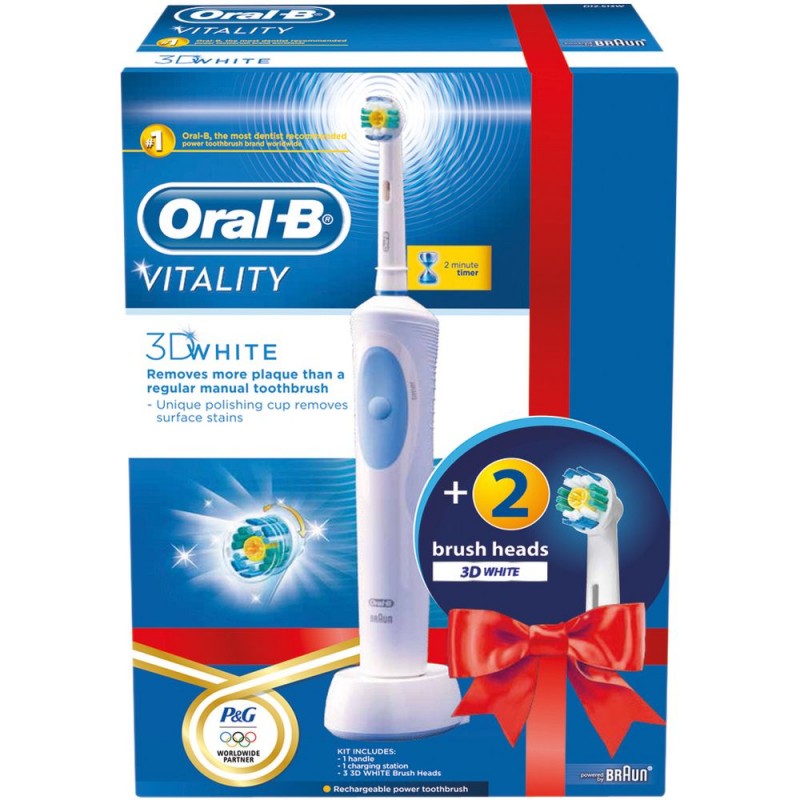 ORAL B VITALITY 3D WHITE + EB 18-2 3D WH zubní kartáček 41002804