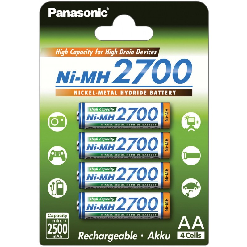 PANASONIC HR6 AA 3HGAE/4BE HICAP 2700 Nabíjecí baterie 35046061 PANASONIC HR6 AA 3HGAE/4BE HICAP 2700 Nabíjecí baterie 35046061
