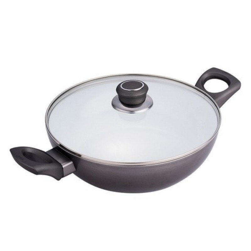 BERGNER Pánev WOK keramická 24 cm s poklicí SIMPLICIA BG-6651 BERGNER Pánev WOK keramická 24 cm s poklicí SIMPLICIA BG-6651
