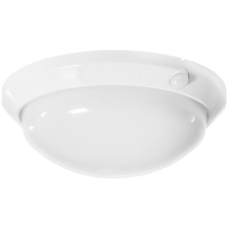 PANLUX OLGA S přisazené stropní a nástěnné kruhové svítidlo se senzorem 60W, bílá OS-60/B