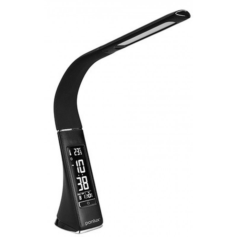 PANLUX LORD LED stolní lampička, černá kůže - neutrální PN15100003