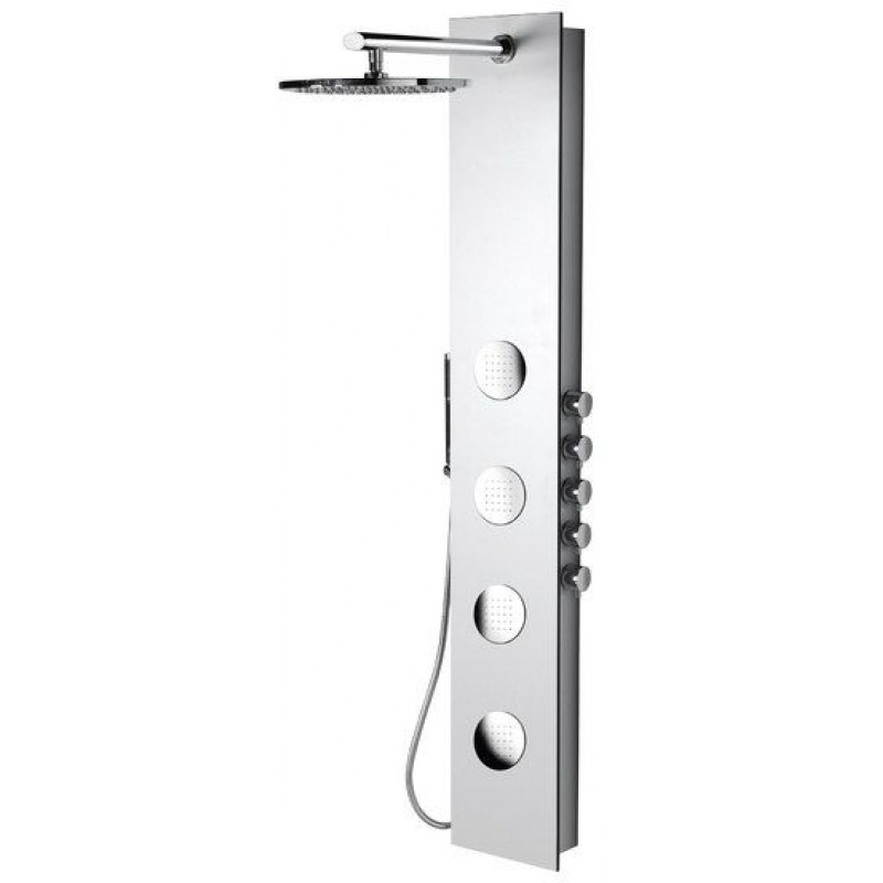 POLYSAN 5SIDE ROUND sprchový panel 250x1550mm, bílá POLYSAN 5SIDE ROUND sprchový panel 250x1550mm, bílá