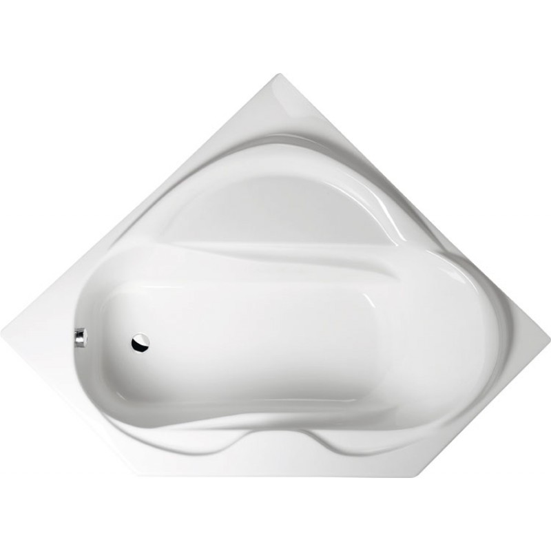 POLYSAN LIDIE rohová vana 140x140x45cm, bílá 07111