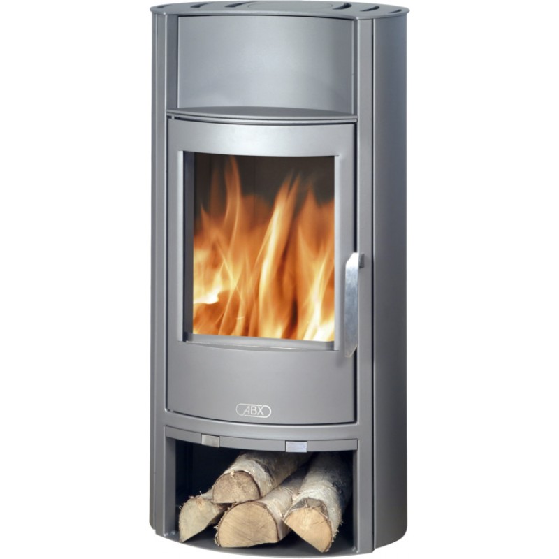 ABX Pori 4671-5, krbová kamna na dřevo, šedý plech