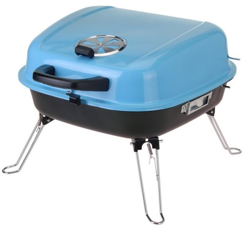 ProGarden Gril přenosný čtvercový 41 x 33 cm modrý KO-Y64950180modr