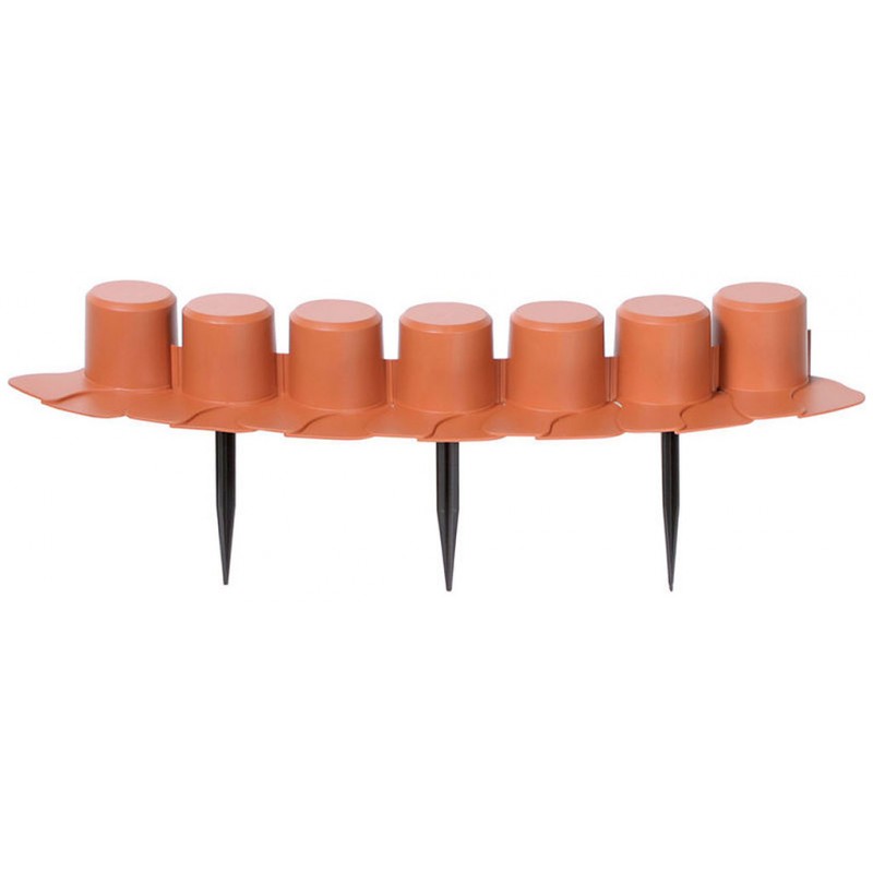 Prosperplast Palisáda zahradní 4,05m, 7ks terakota IPAL7 Prosperplast Palisáda zahradní 4,05m, 7ks terakota IPAL7