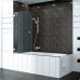 RONAL PURB Pur jednodílná vanová zástěna, 70cm, vpravo, chrom/Cristal perly PURBD07001044