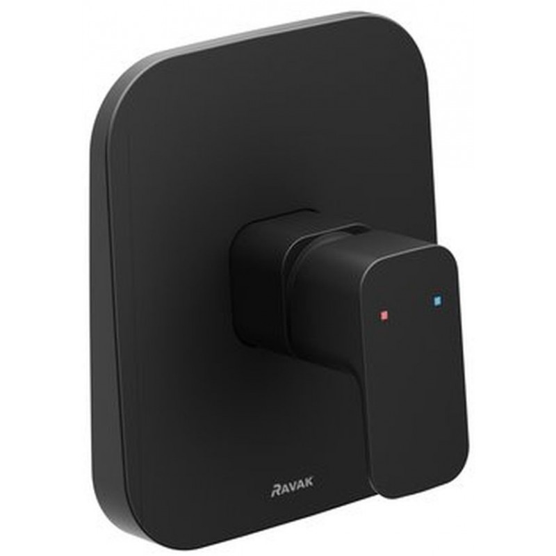 RAVAK 10° FREE BLACK TD F 062.20 Podomítková sprchová baterie bez přepínače X070157