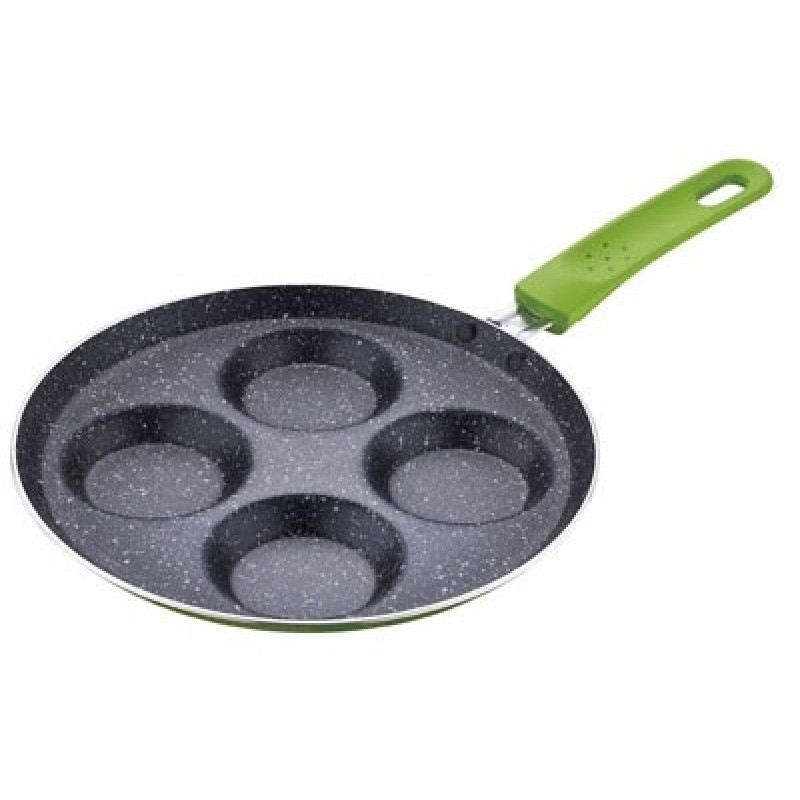 RENBERG Pánev na lívance a volská oka 24 cm zelená RB-1152zele