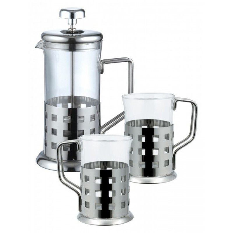 RENBERG French press 800ml nerez sada 3 ks RB-3044 RENBERG French press 800ml nerez sada 3 ks RB-3044