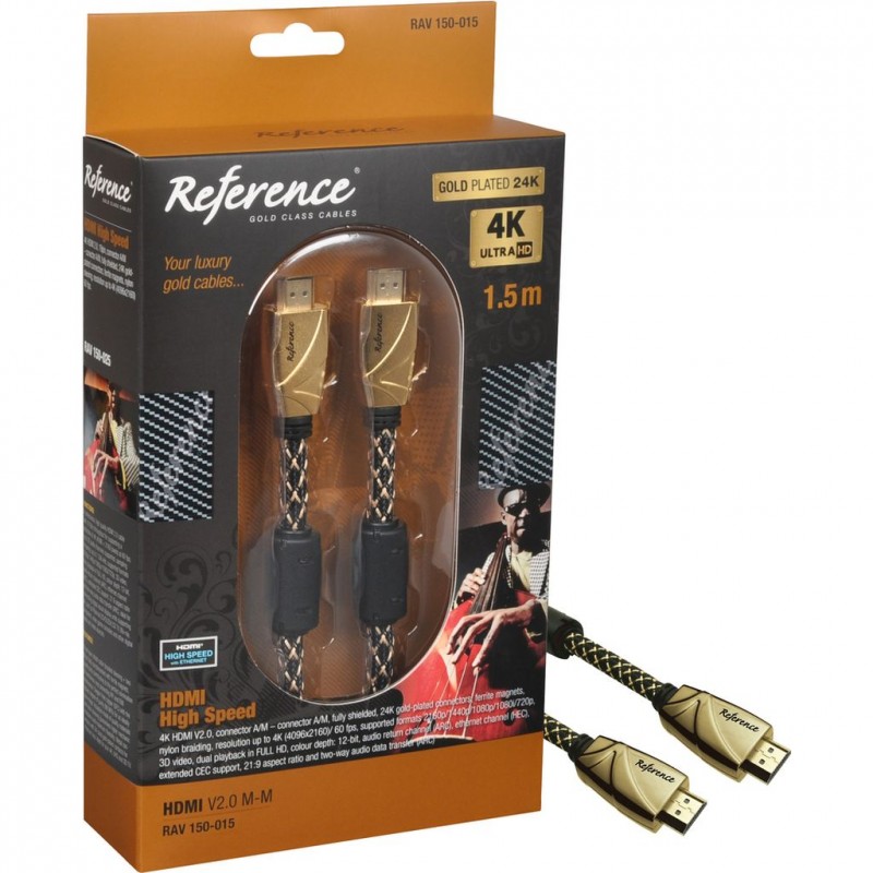 REFERENCE RAV AV kabel 150-015 HDMI 2.0 M-M 1,5m 35046238