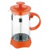 RENBERG Konvička na čaj a kávu French Press 600 ml oranžová RB-3108