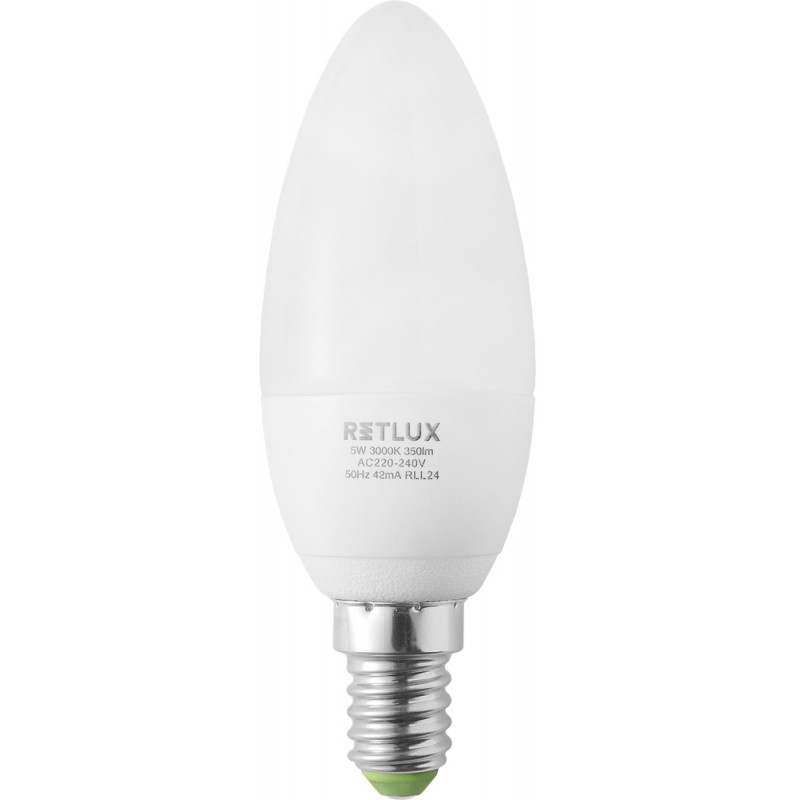RETLUX RLL 25 žárovka LED C37 5W E14, 50001412