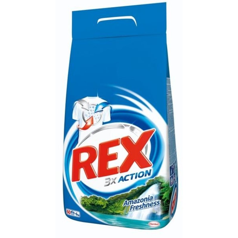 Rex Amazonia Freshness prací prášek 6 kg 60 dávek Rex Amazonia Freshness prací prášek 6 kg 60 dávek