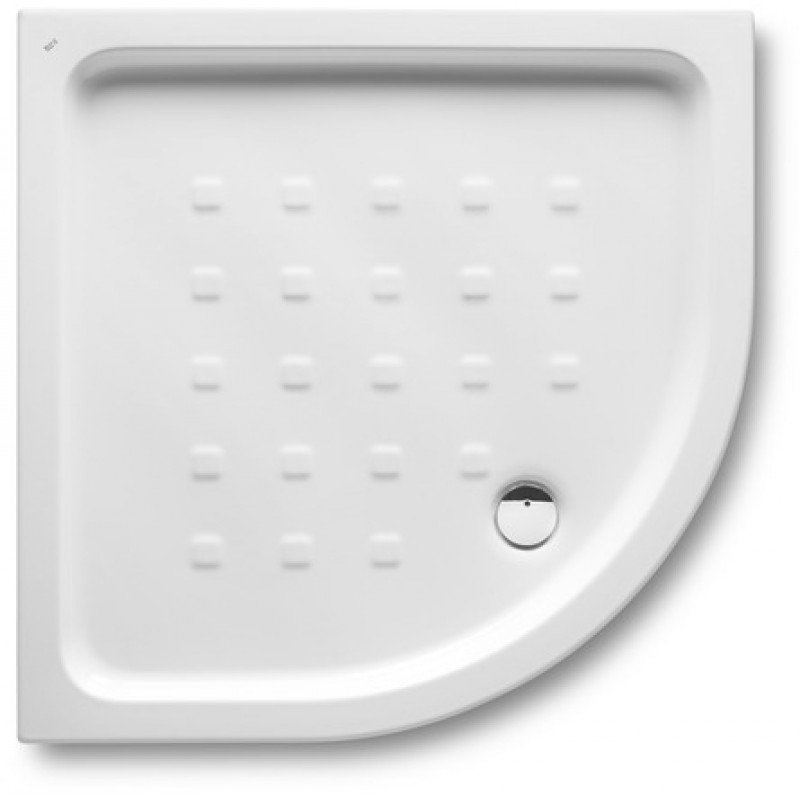 Roca Easy Angular akrylátová sprchová vanička čtvrtkruhová 80 x 80 cm, bílá 7374794000