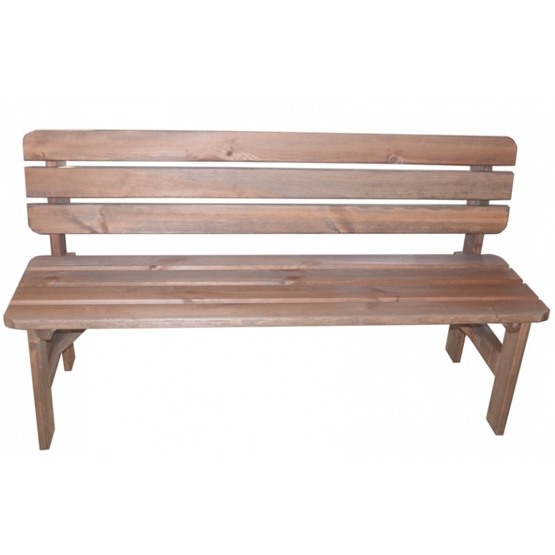 Lavice MIRIAM 150 x 51 x 80 cm, mořená, borovice 151/6