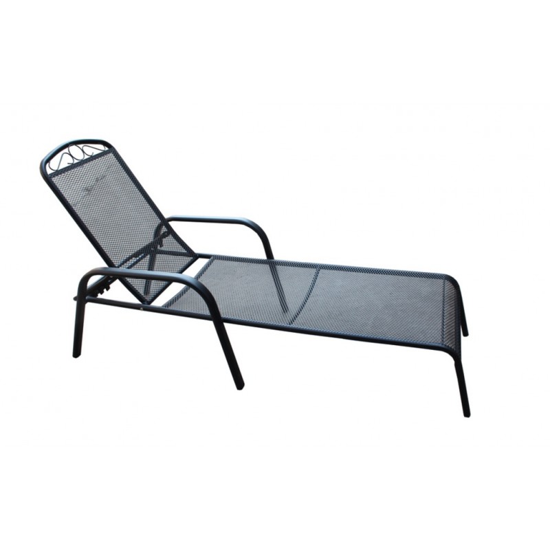 Lehátko ZWMC-53 zahradní 200 x 63 x 65 cm, černá 97/24