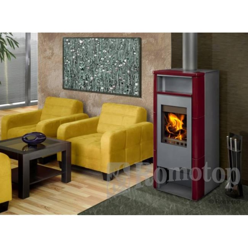 Romotop Granada 01 krbová kamna, keramika, s teplovodním výměníkem 1 - 9 kW